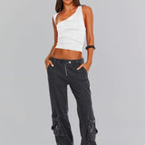 Sybille - Ein-Schulter-Crop-Top