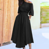 Vellura – Fließendes A-Linien-Kleid Damen