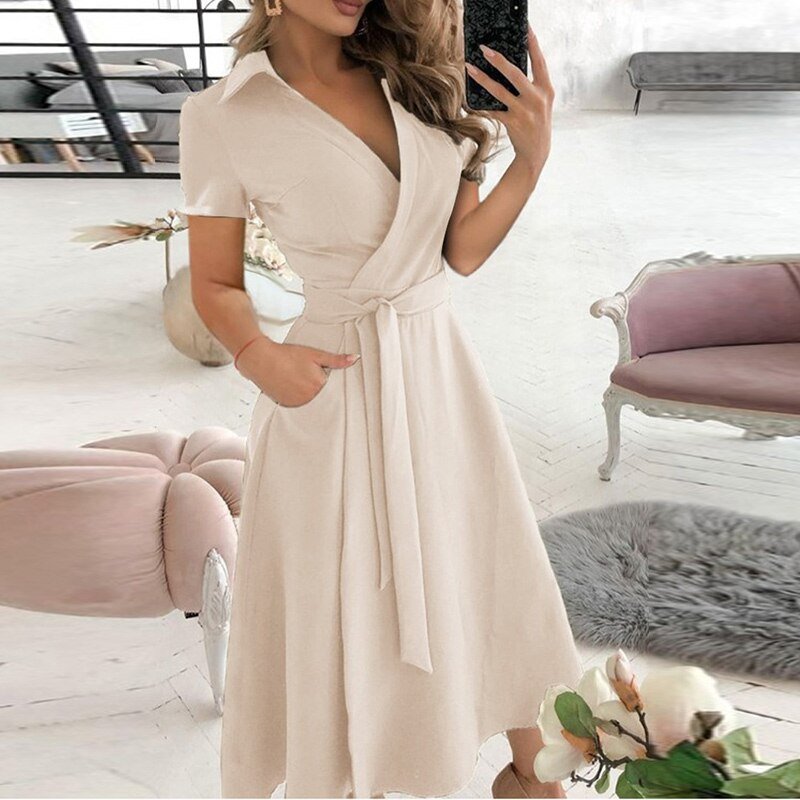 Vellura – Fließendes A-Linien-Kleid Damen
