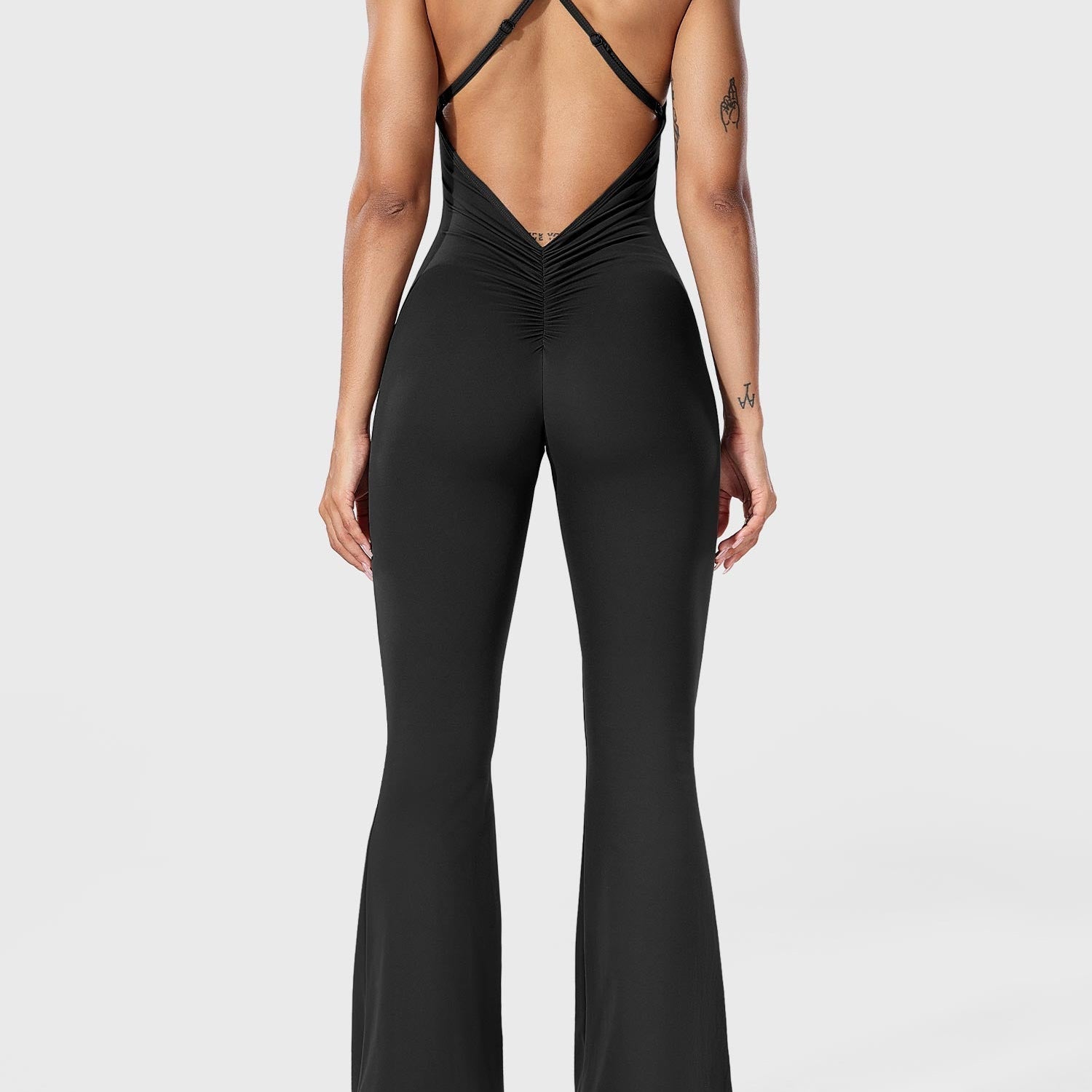 Serafina - Rückenfreier Flare-Jumpsuit