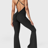 Serafina - Rückenfreier Flare-Jumpsuit