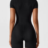 Elena - Nahtloser Reißverschluss-Jumpsuit