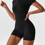 Elena - Nahtloser Reißverschluss-Jumpsuit