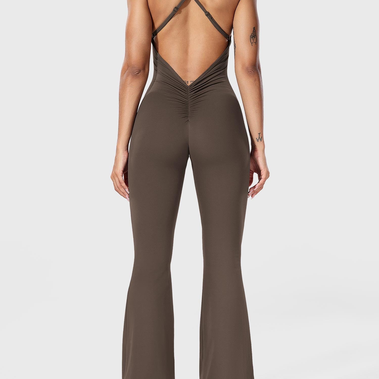 Serafina - Rückenfreier Flare-Jumpsuit