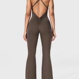 Serafina - Rückenfreier Flare-Jumpsuit