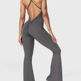 Serafina - Rückenfreier Flare-Jumpsuit