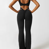 Sienna - Rückenfreier Flare-Jumpsuit