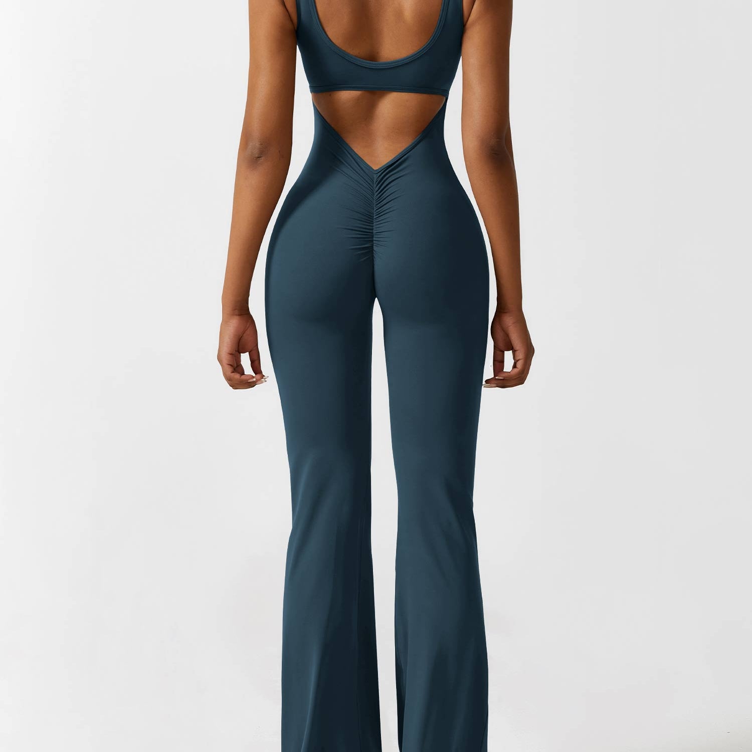 Sienna - Rückenfreier Flare-Jumpsuit