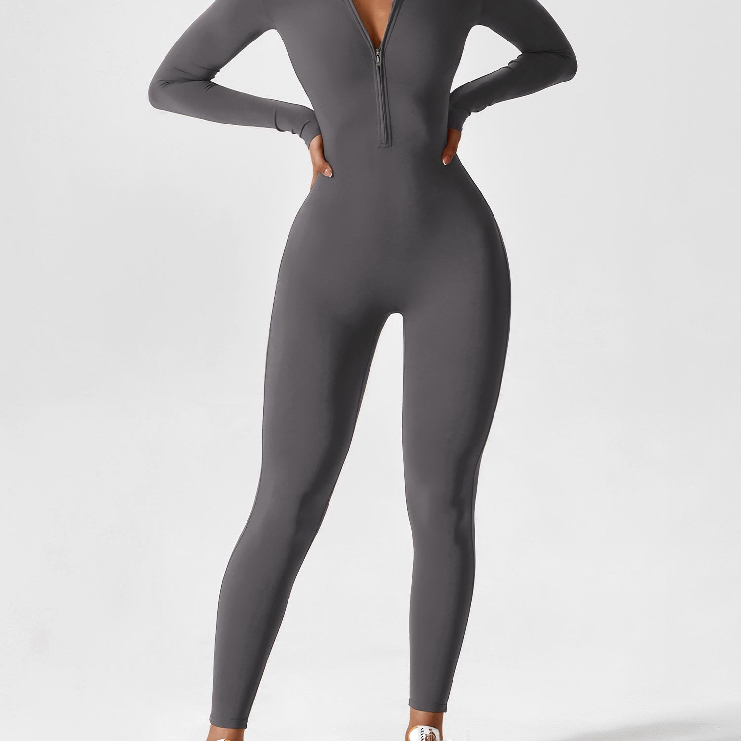 Lina - Nahtloser Reißverschluss-Body