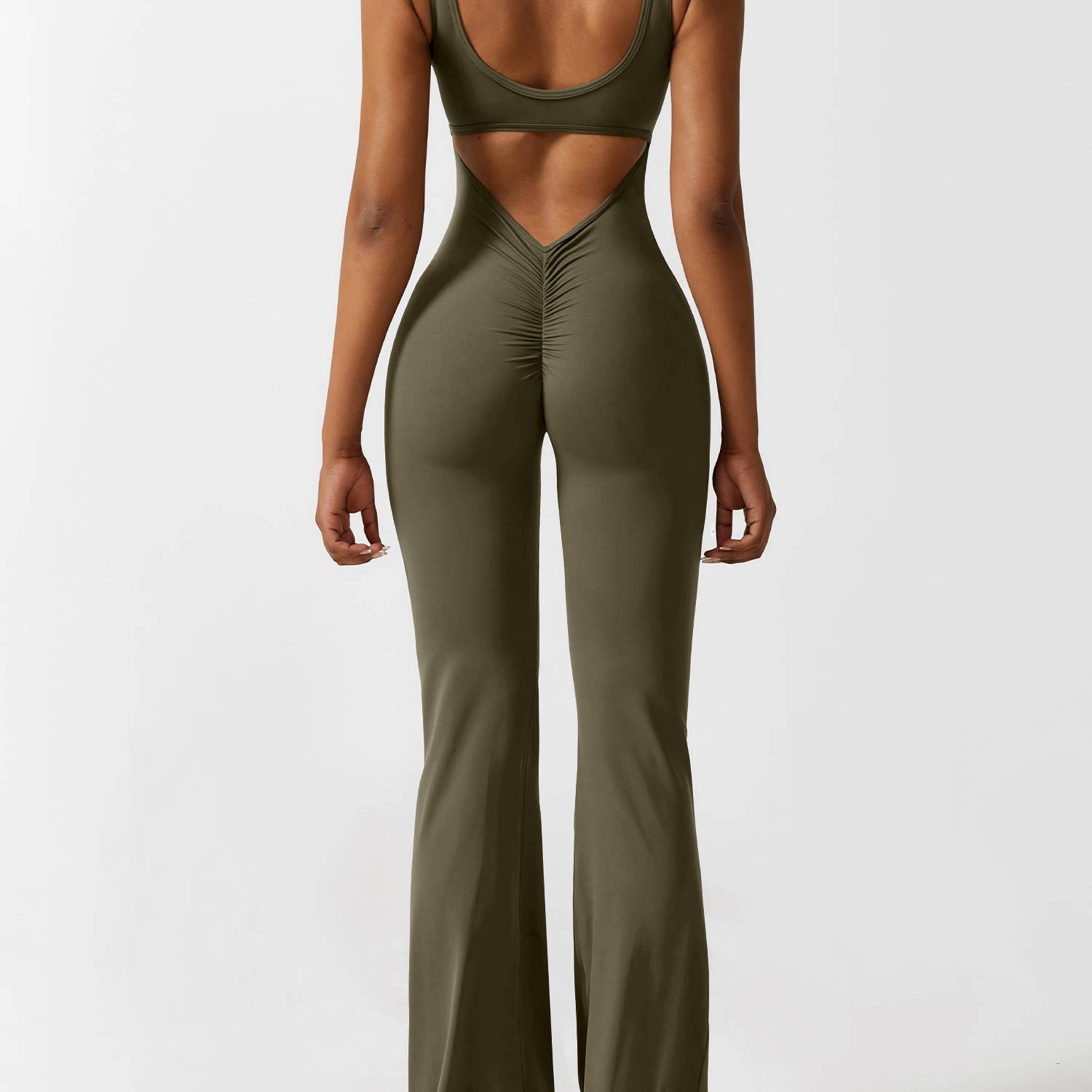 Sienna - Rückenfreier Flare-Jumpsuit