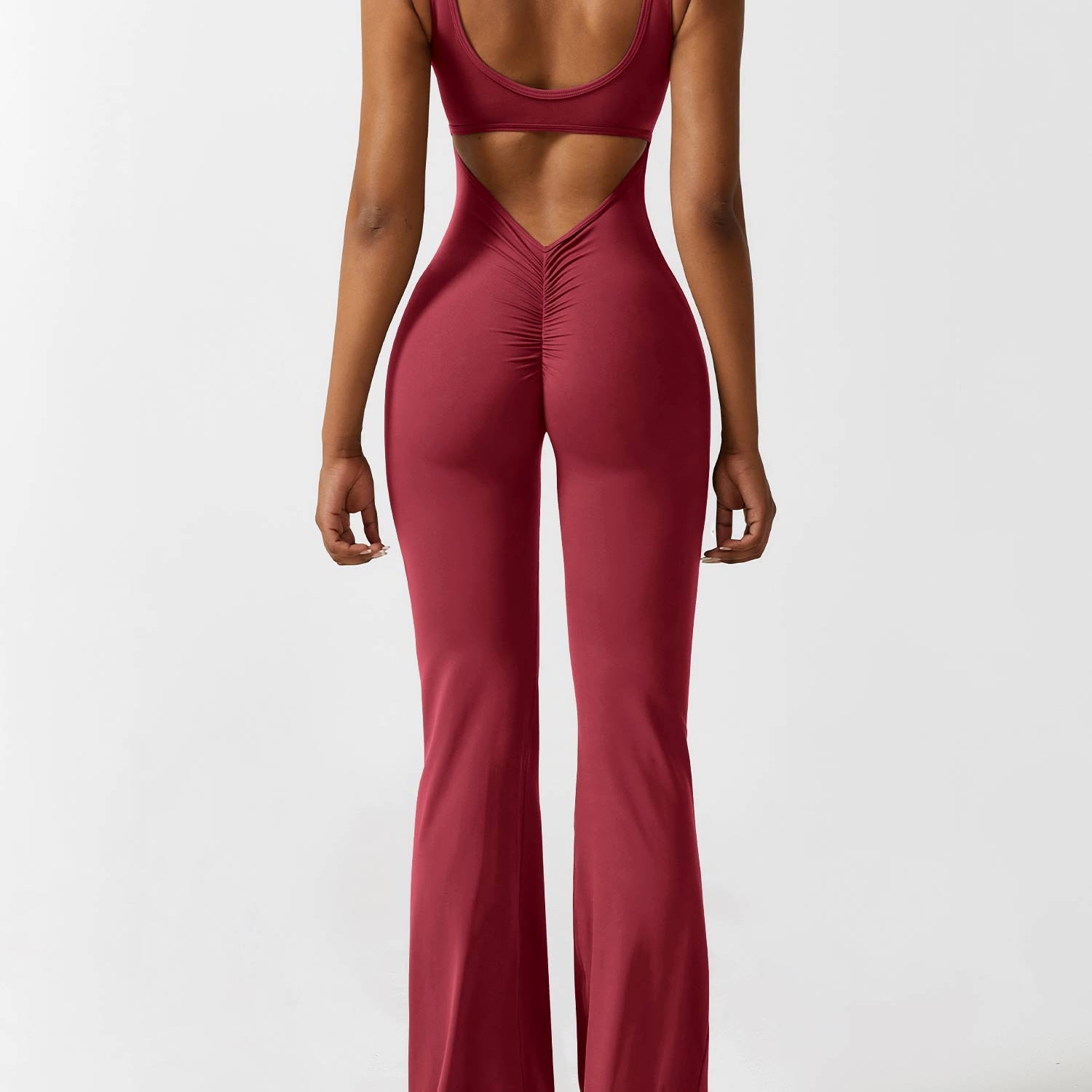 Sienna - Rückenfreier Flare-Jumpsuit