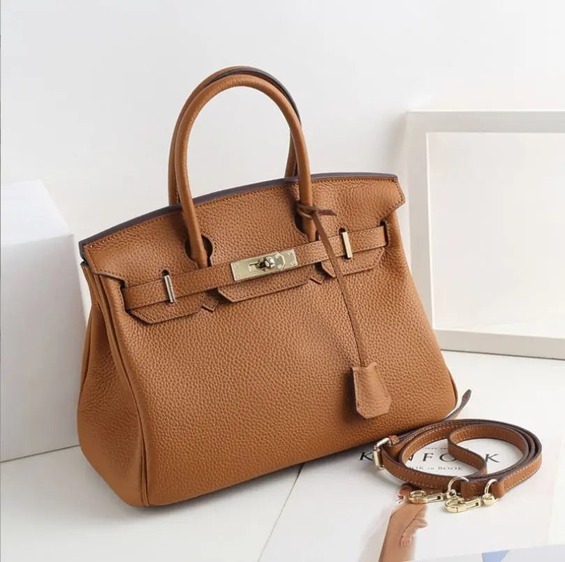 Lily - Gesteppte Lederhandtasche