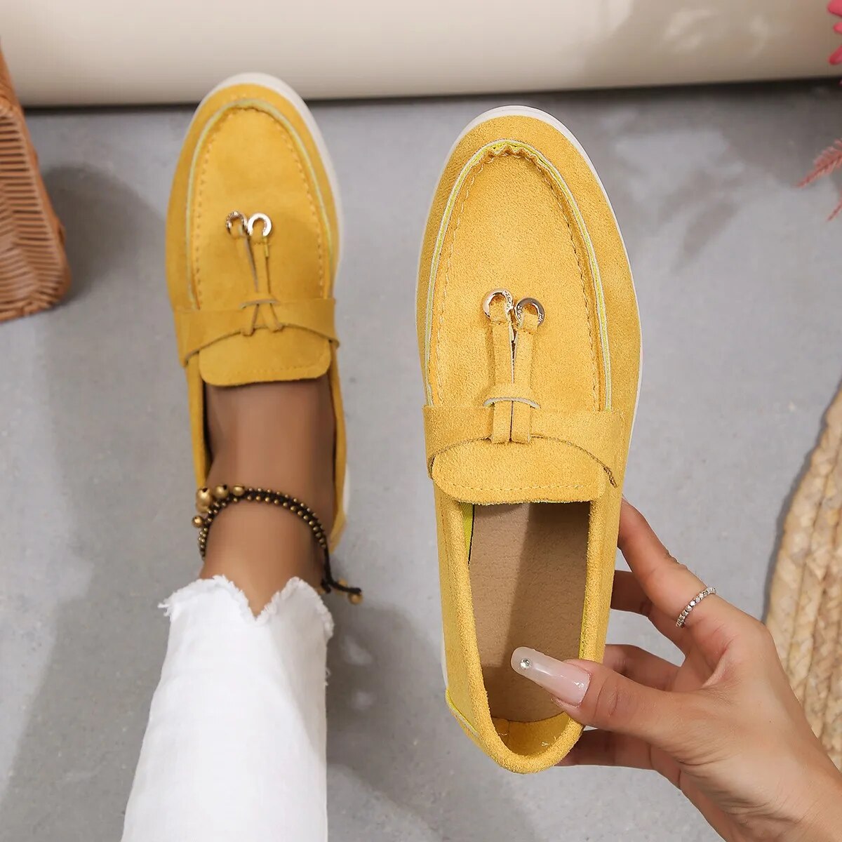 Mokassins - Damen Quasten Loafer