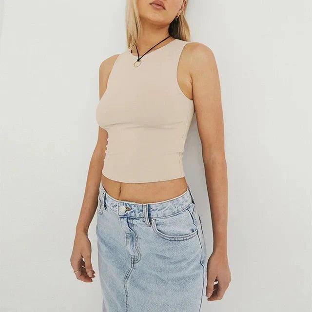 Nadja – Ärmelloses Crop-Top