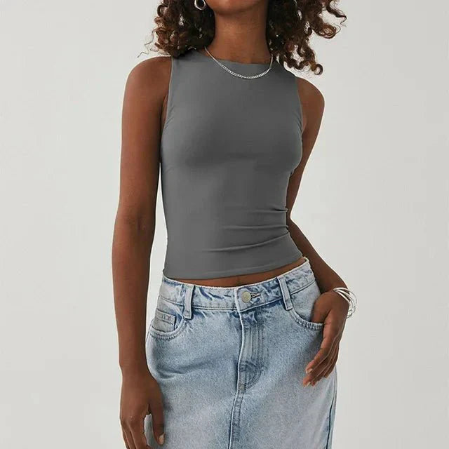 Nadja – Ärmelloses Crop-Top