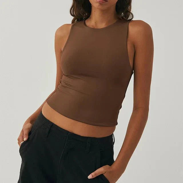 Nadja – Ärmelloses Crop-Top