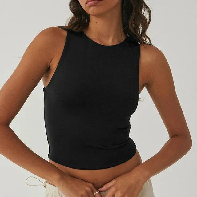 Nadja – Ärmelloses Crop-Top